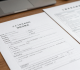 Workplace injury report and medical documents, compensation concept