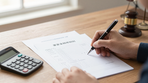 Child support financial documents