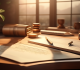 Appeal documents on desk